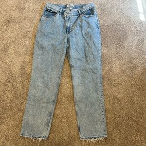 Abercrombie & Fitch Curve Love 90’s Straight ultra high rise jeans